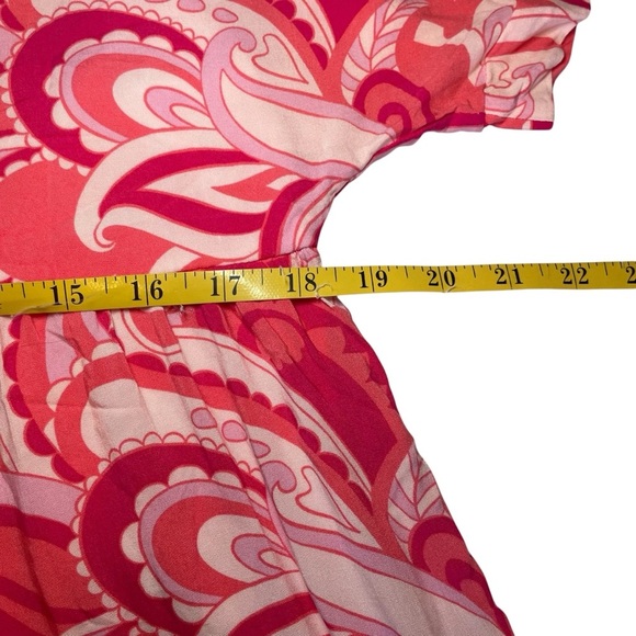 Emily Wonder Try To Resist Babydoll Dress Calypso Large Pink Coral Lined Beach - Picture 11 of 12